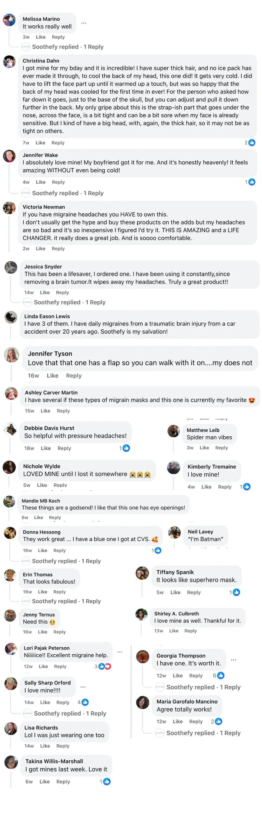 Customer comments